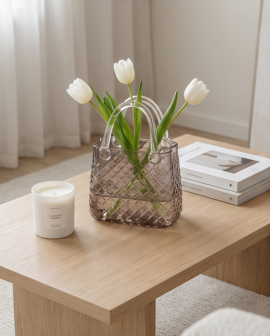 Noir  Elegance Vase / Siyah Zarafet Vazo