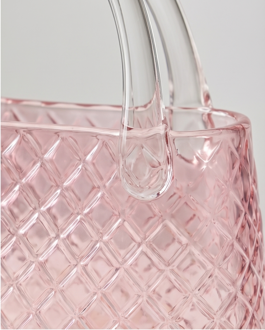 Crystal Bag Vase / Kristal Çanta Vazo